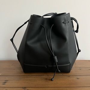 NEW Von Holzhausen Black Large Bucket Backpack